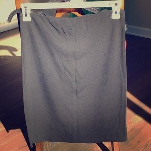 Jersey pencil skirt, unlined